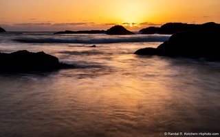 Seal Rock Sunset, Misty Waters