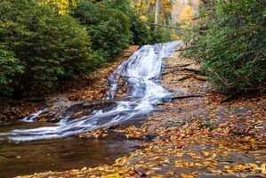 Helton Creek Falls, Lower Fall, Fall Color