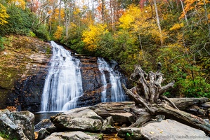 Helton Creek Falls, Upper Fall, Fall Color