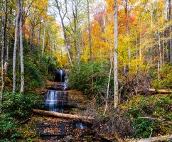 Upper DeSoto Falls, Fall Color