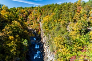 Tallulah Gorge Rim Trail, L'Eau d'Or Falls, Overlook 2, Fall Color