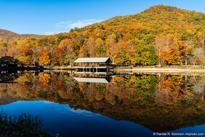 Lake Trahlyta Fall Color Reflection, Dock