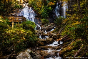 Anna Ruby Falls, Smith and York Creeks, Fall Color